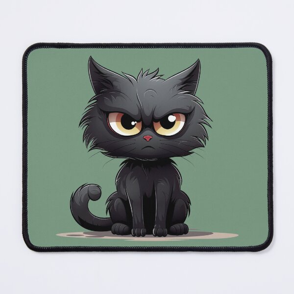 Item preview, Black Cat Meme - What? designed and sold by Puristock.