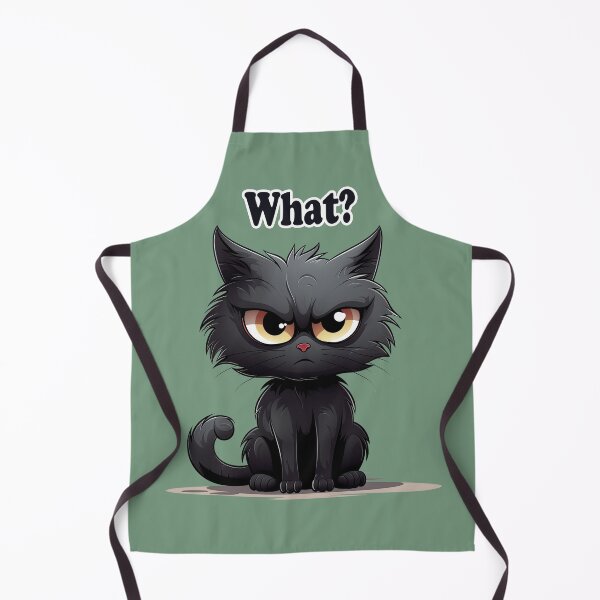 Item preview, Black Cat Meme - What? designed and sold by Puristock.