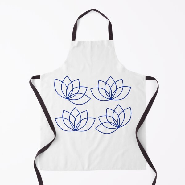 Item preview, Single Simple Lotus Pattern in Blue designed and sold by RosieSunflower.