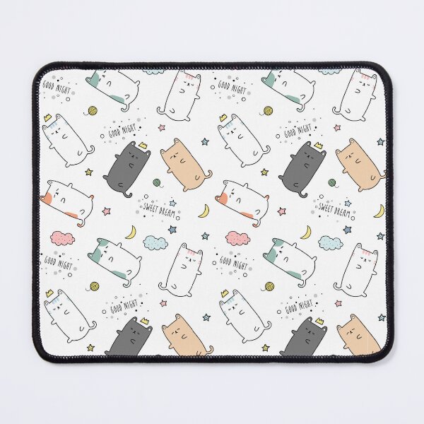 Item preview, Very cute seamless sleeping cat cartoon pattern. designed and sold by Thipphawan88.