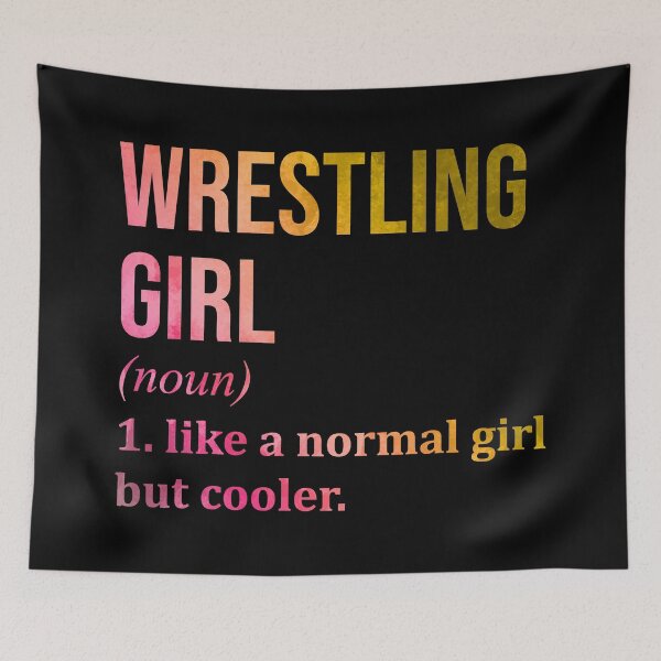 Item preview, Wrestling Girl Definition in Watercolor designed and sold by XCIV.