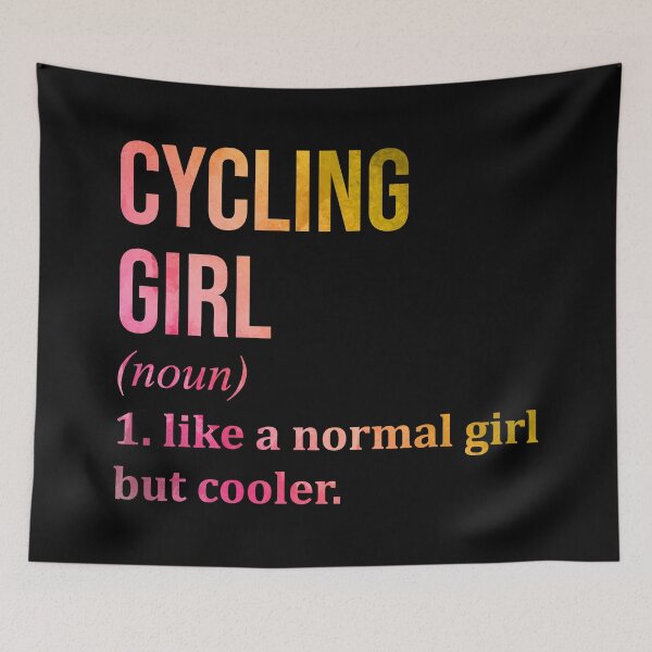 Item preview, Cycling Girl Definition in Watercolor designed and sold by XCIV.