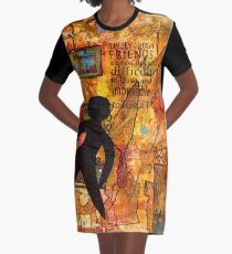True Friends are Unforgettable Graphic T-Shirt Dress