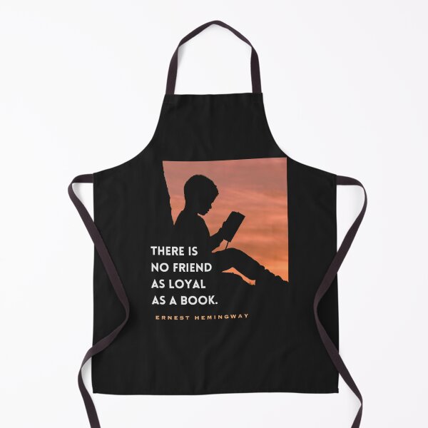 Item preview, Ernest Hemingway quote: “There is no friend as loyal as a book” designed and sold by artbleed.