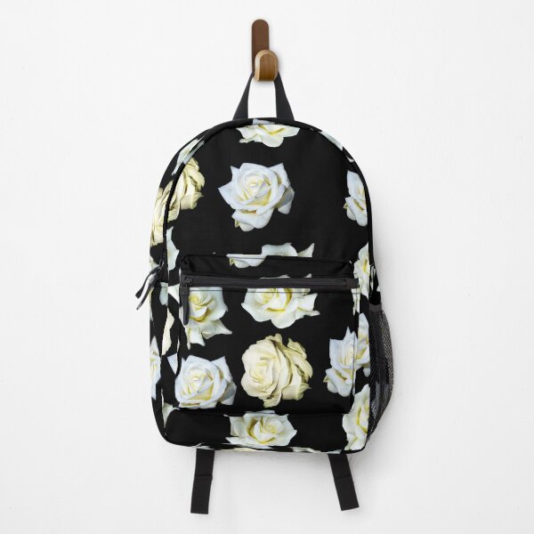 Item preview, Painted white roses on black designed and sold by FlowerandDesing.