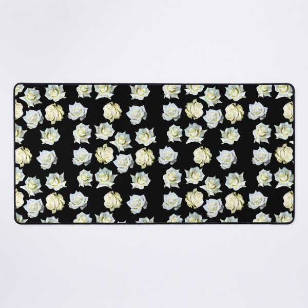 Item preview, Painted white roses on black designed and sold by FlowerandDesing.