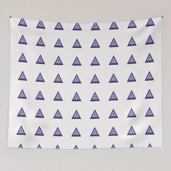 Item preview, Aesthetic Purple Heart Love Triangle designed and sold by EpicCreation.