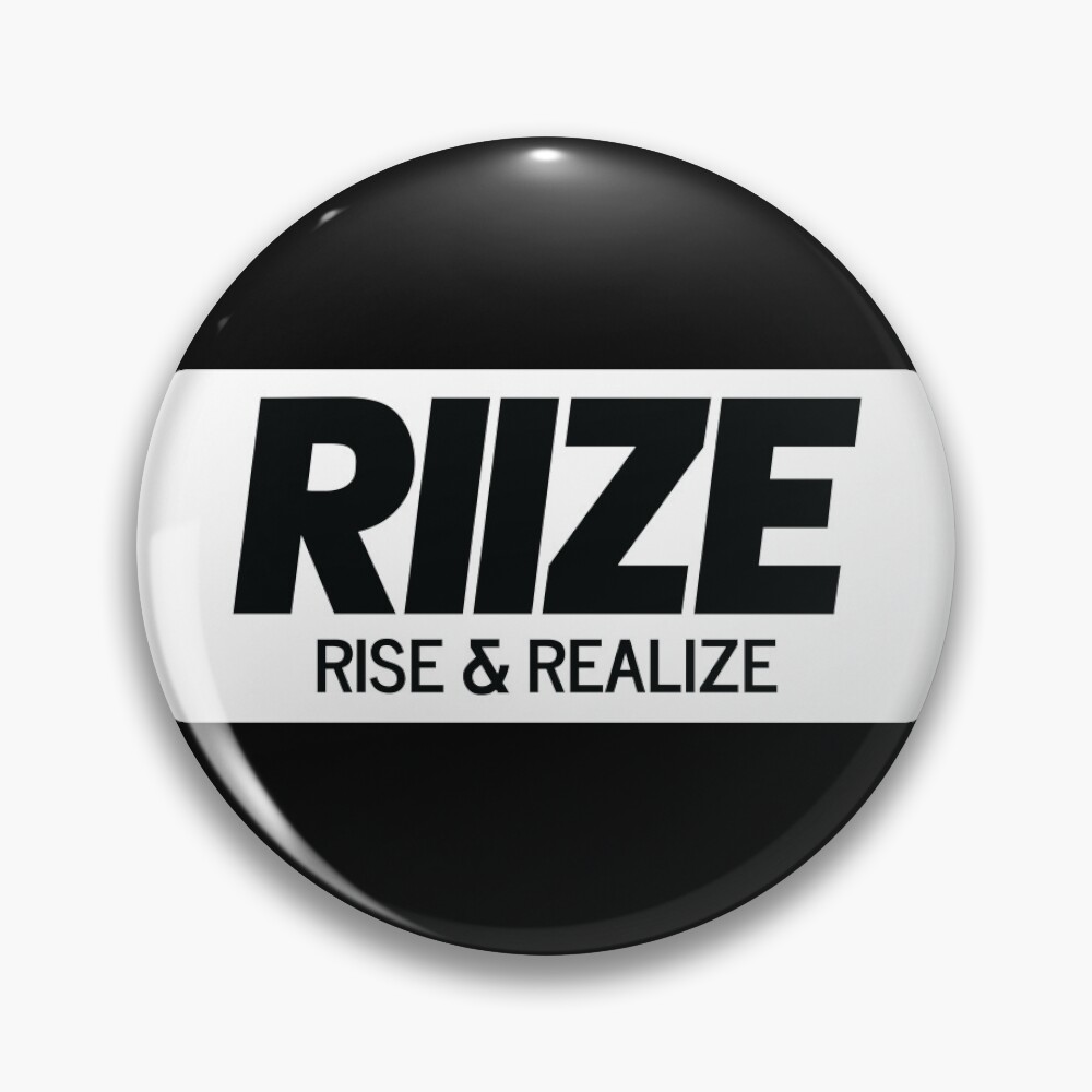 RIIZE - RISE & REALIZE Debut Logo (Black) | Kpop Merch Gift for