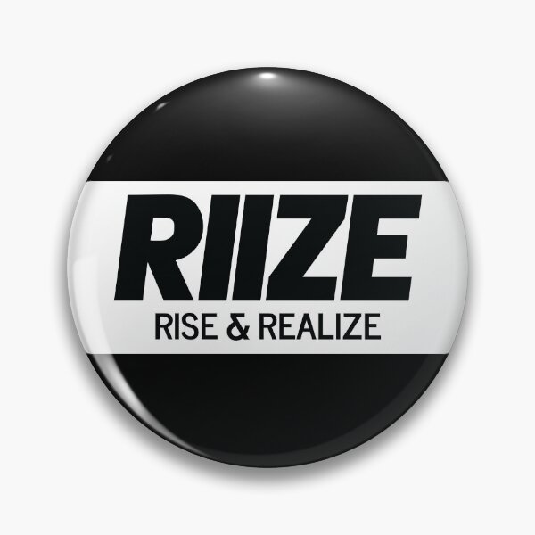 Item preview, RIIZE - RISE & REALIZE Debut Logo (Black) | Kpop Merch Gift for Fans designed and sold by Wishful Thinking.