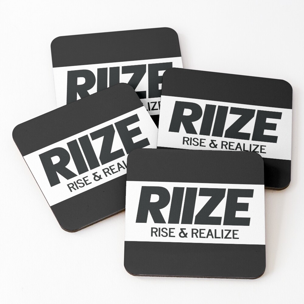 RIIZE - RISE & REALIZE Debut Logo (Black) | Kpop Merch Gift for