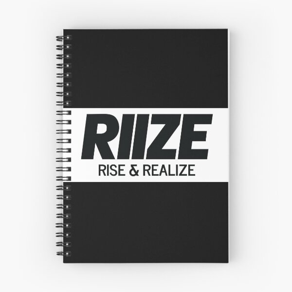 Item preview, RIIZE - RISE & REALIZE Debut Logo (Black) | Kpop Merch Gift for Fans designed and sold by Wishful Thinking.