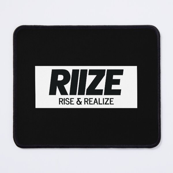 Item preview, RIIZE - RISE & REALIZE Debut Logo (Black) | Kpop Merch Gift for Fans designed and sold by Wishful Thinking.