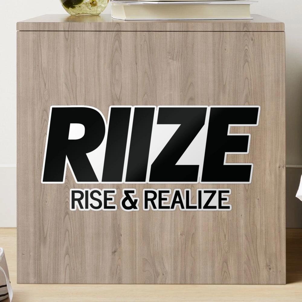 RIIZE - RISE & REALIZE Debut Logo (Black) | Kpop Merch Gift for