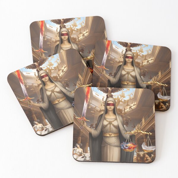 Item preview, Lunar Halo Tarot: Justice designed and sold by lunarhalomedia.