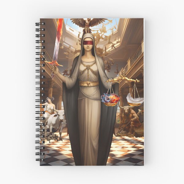 Item preview, Lunar Halo Tarot: Justice designed and sold by lunarhalomedia.