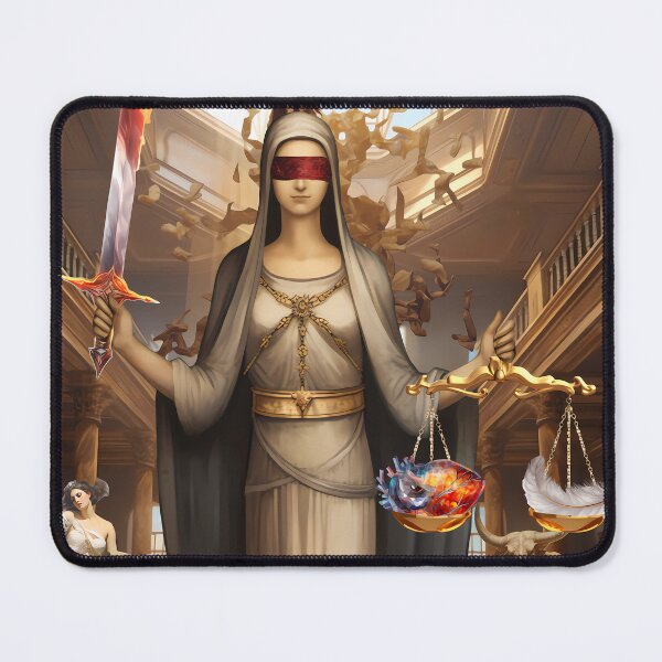 Item preview, Lunar Halo Tarot: Justice designed and sold by lunarhalomedia.