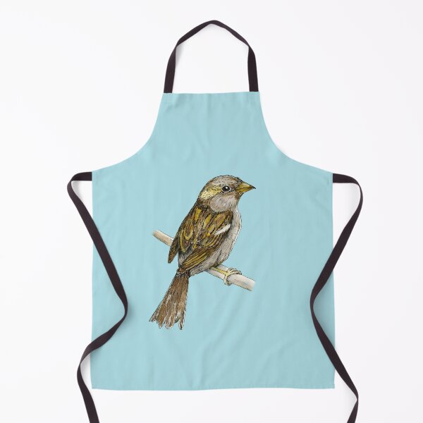 Item preview, Female house sparrow colored ink drawing designed and sold by Bwiselizzy.