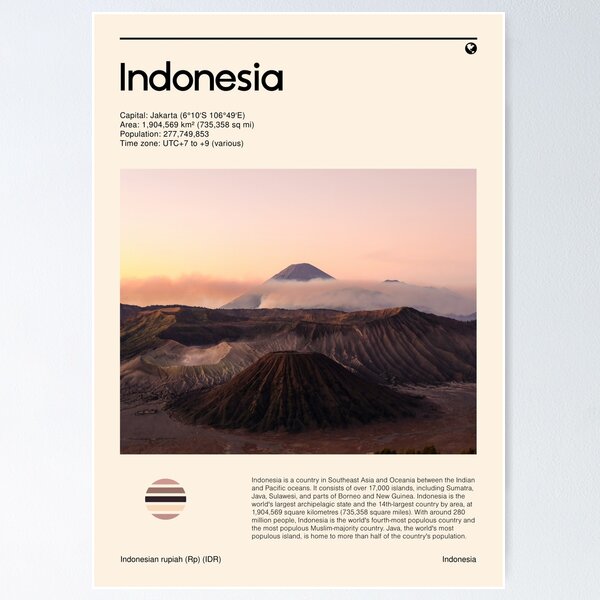 Item preview, Visit Indonesia (Travel poster) designed and sold by RabbitK.