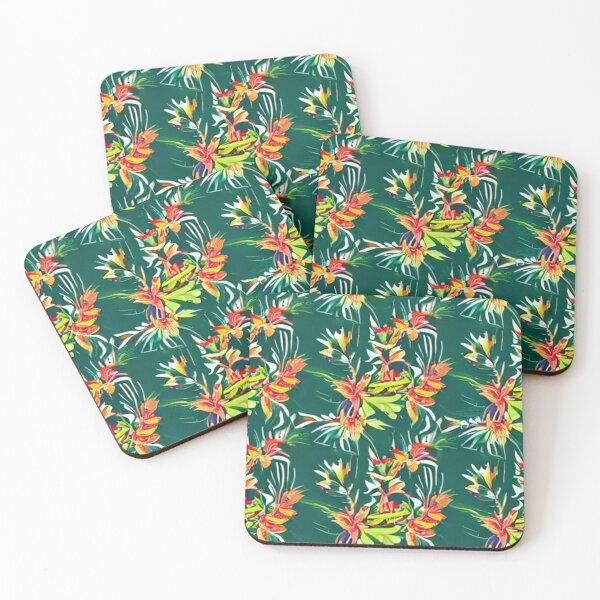 Item preview, Colorful Tropical Floral Pattern designed and sold by calibrit.