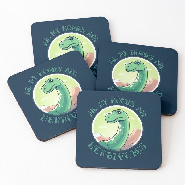 Item preview, All My Homies are Herbivores - Dinosaur Gang - Funny Dinosaur designed and sold by goldentusk.