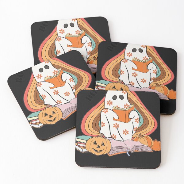 Item preview, Boooks Ghost Groovy Floral Ghost Read Book Library Halloween  designed and sold by EvanVanness.