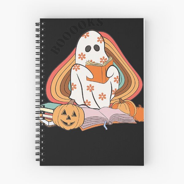 Item preview, Boooks Ghost Groovy Floral Ghost Read Book Library Halloween  designed and sold by EvanVanness.