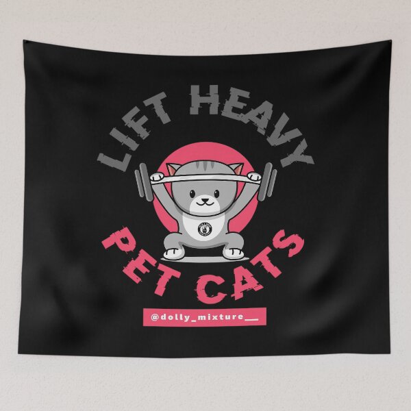 Item preview, Lift Heavy Pet Cats   	 designed and sold by maramestathia.