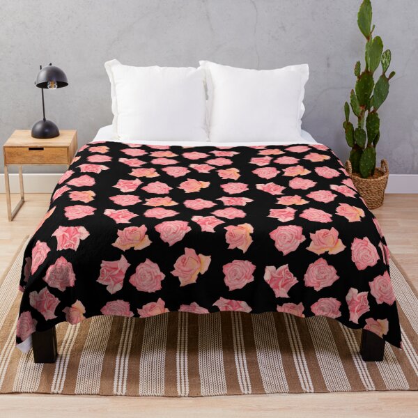 Item preview, Pink roses on a black background designed and sold by FlowerandDesing.