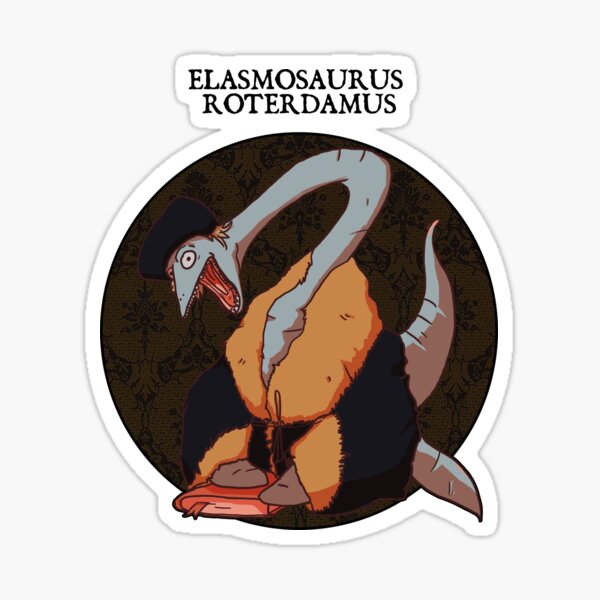 Vista previa del artículo con la obra «Elasmosaurio de Rotterdam», diseñado y vendido por mbzl.