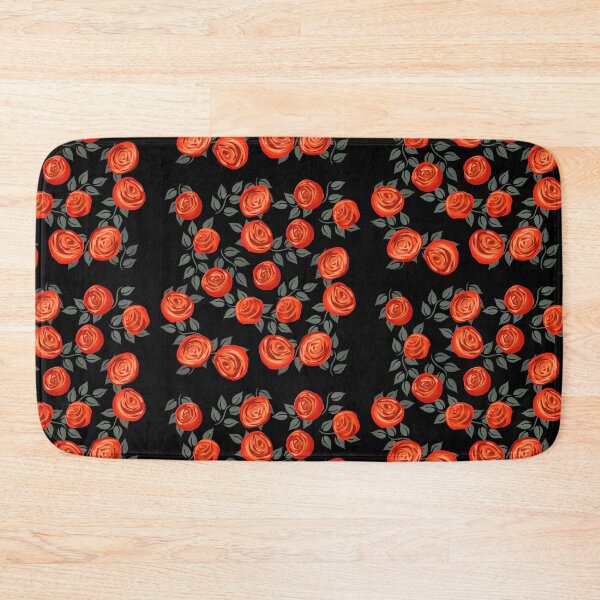 Item preview, Painted red roses on a black background designed and sold by FlowerandDesing.
