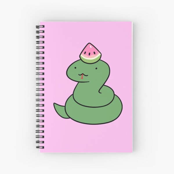 Tiny Watermelon Snake Spiral Notebook