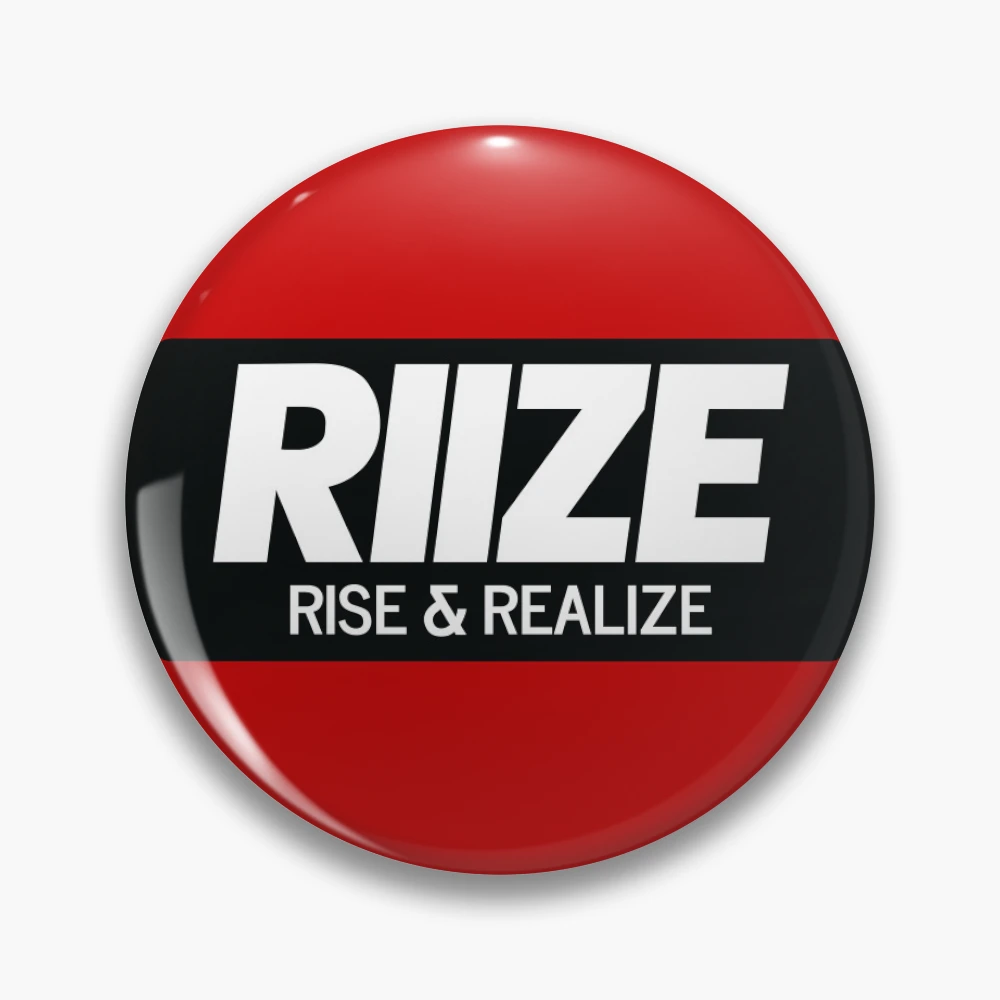 RIIZE - RISE & REALIZE Debut Logo (White) | Kpop Merch Gift for