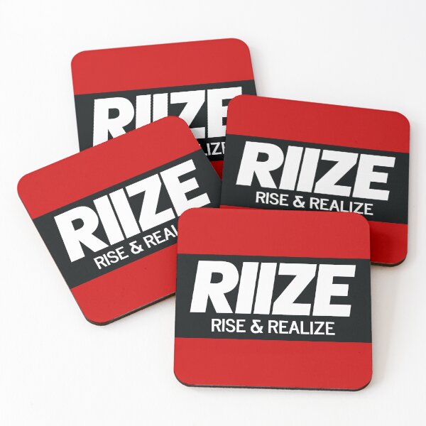 Item preview, RIIZE - RISE & REALIZE Debut Logo (White) | Kpop Merch Gift for Fans designed and sold by Wishful Thinking.