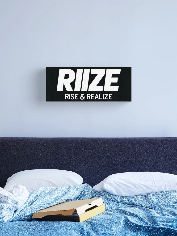 RIIZE - RISE & REALIZE Debut Logo (White) | Kpop Merch Gift for