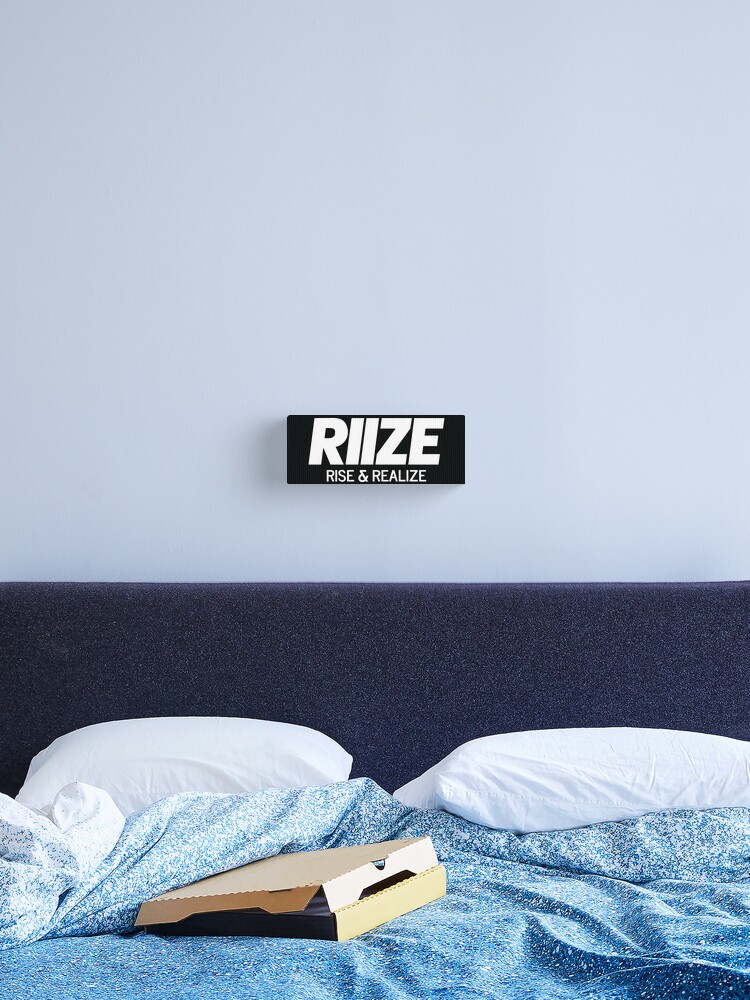 RIIZE - RISE & REALIZE Debut Logo (White) | Kpop Merch Gift for