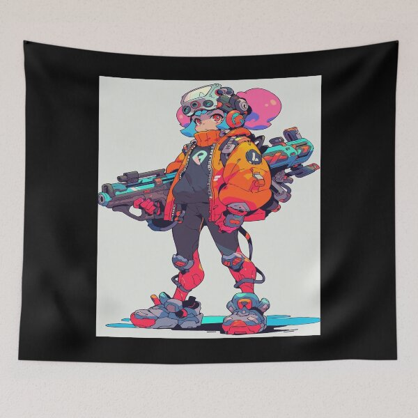 Item preview, Cyberpunk Kawaii Fighter - Firepower  designed and sold by Splatter-arts.