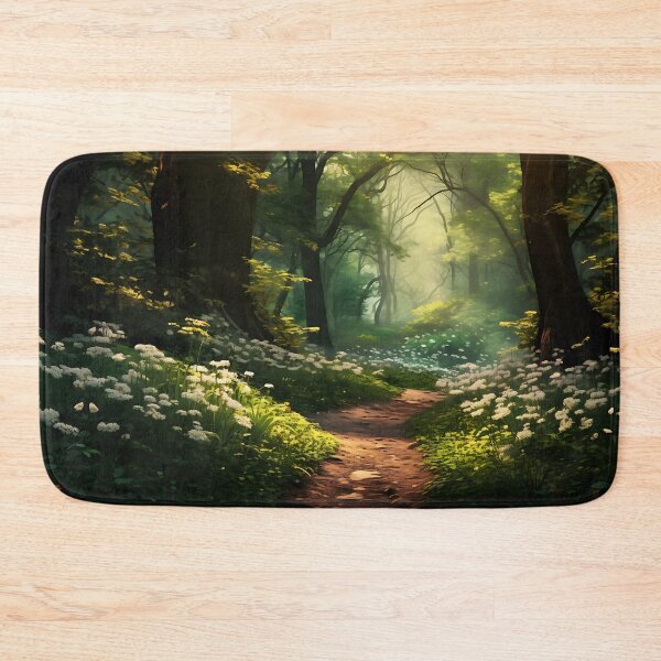 Item preview, Image of a summer morning in the forest in the style of an oil painting designed and sold by Pflugart.