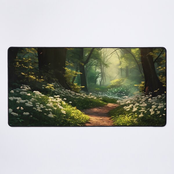 Item preview, Image of a summer morning in the forest in the style of an oil painting designed and sold by Pflugart.