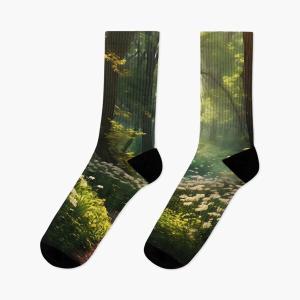 Item preview, Image of a summer morning in the forest in the style of an oil painting designed and sold by Pflugart.