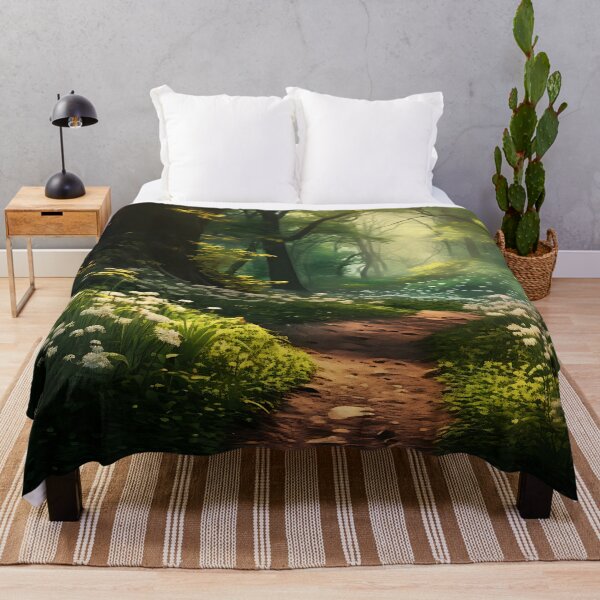 Item preview, Image of a summer morning in the forest in the style of an oil painting designed and sold by Pflugart.