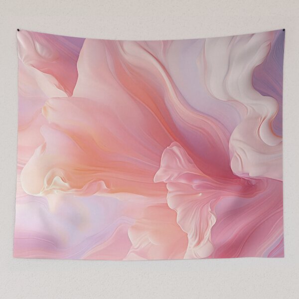 Item preview, Ethereal Fluid Dreams Pastel Pink Abstract Art designed and sold by artsandsoul.