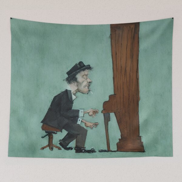 Item preview, The piano has been drinking designed and sold by Glenbobagins.
