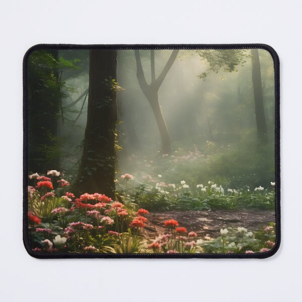 Item preview, Image of a summer morning in the forest in the style of an oil painting designed and sold by Pflugart.