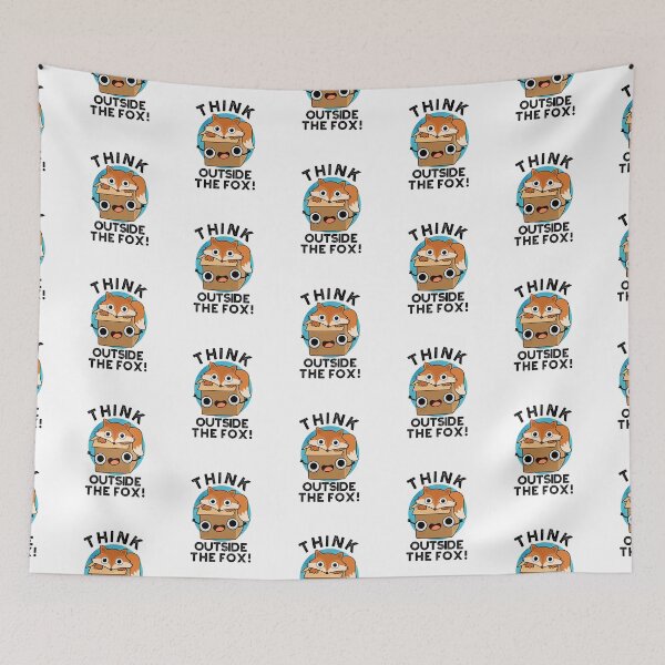 Item preview, Think Outsife The Fox Funny Animal Puns  designed and sold by punnybone.