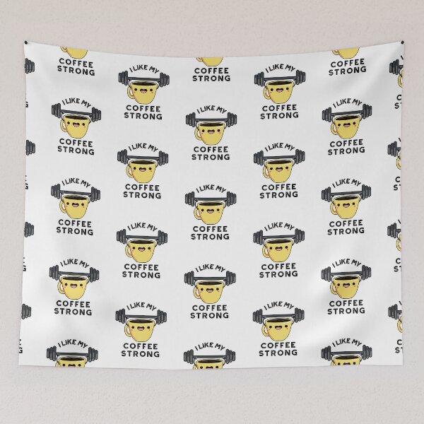Item preview, I Like My Coffee Strong Funny Drink Puns  designed and sold by punnybone.