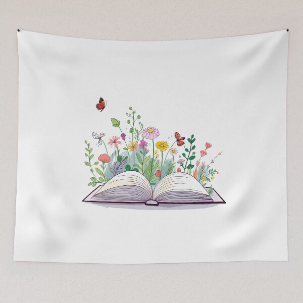 Item preview, Floral Book Reading designed and sold by KD Merch.