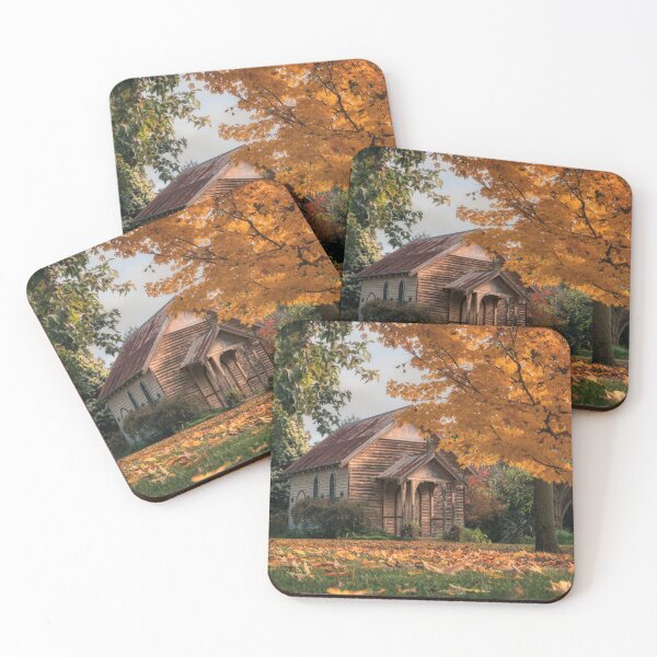 Item preview, Church at Eurobin at peak autumn designed and sold by brightmystic.