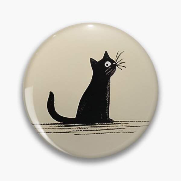Item preview, Suspicious Friends - black cat Mamo playing ball designed and sold by kinstar.