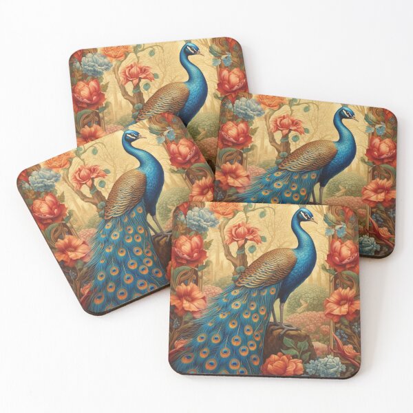 Item preview, Peacock Exhibition William Morris Poster designed and sold by tierinadean.