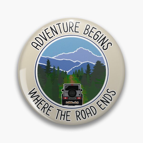 Item preview, Adventure Begins Where The Road Ends ~ Medium Grey designed and sold by ZookiniYellow.
